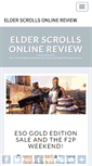 Mobile Screenshot of elderscrollsonlinereview.com